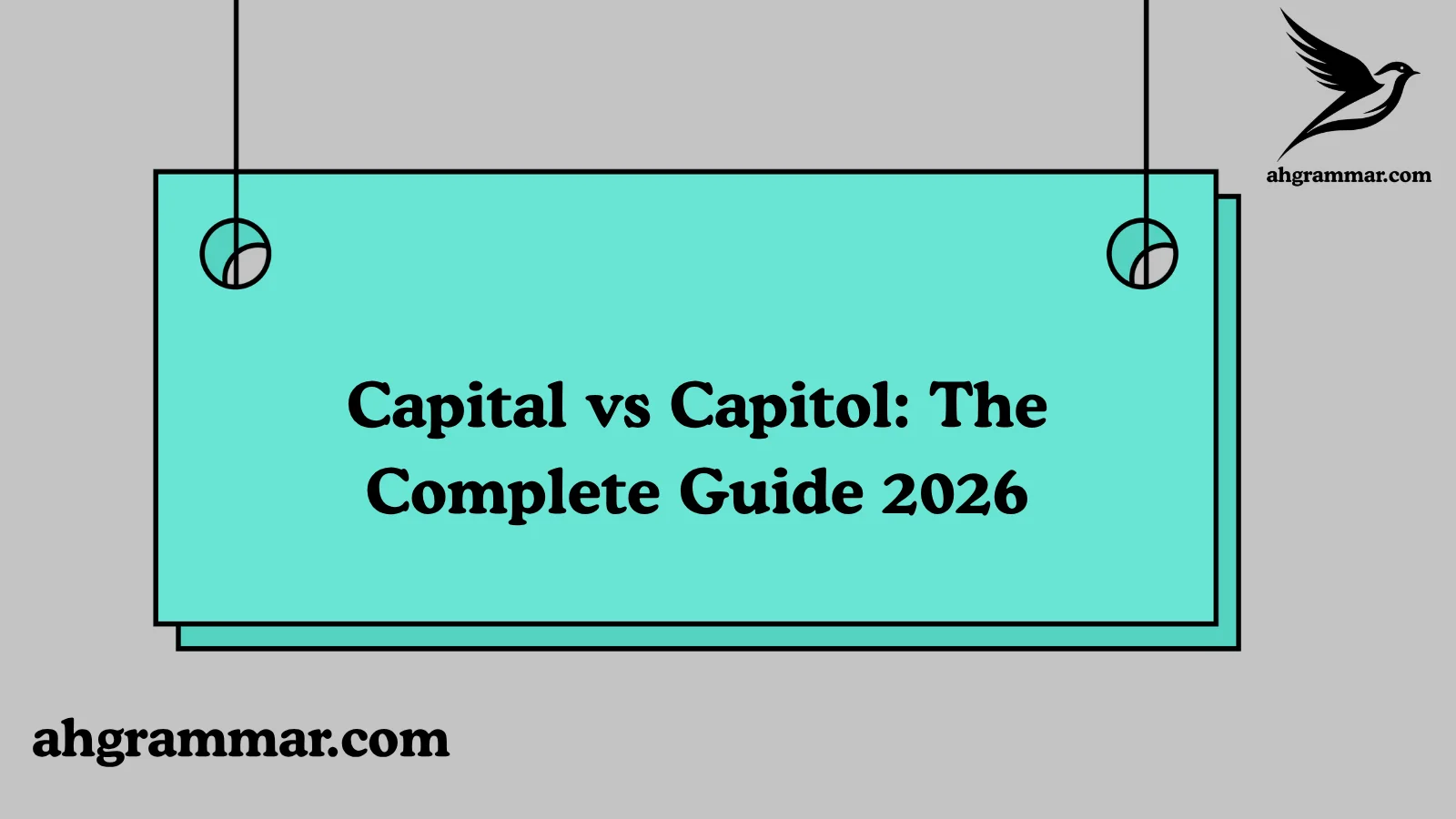 Capital vs Capitol