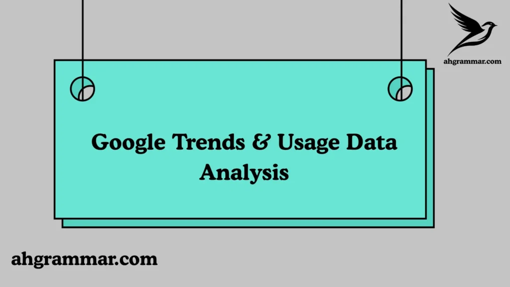Google Trends & Usage Data Analysis