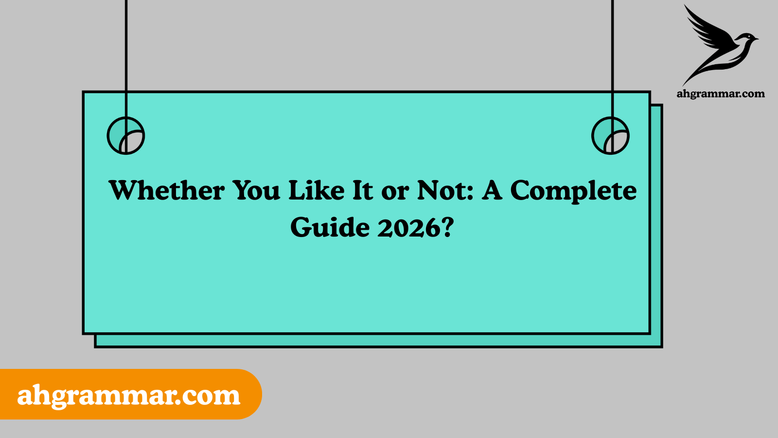 Whether You Like It or Not: A Complete Guide 2026?