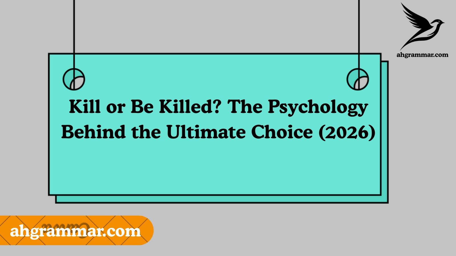 Kill or Be Killed? The Psychology Behind the Ultimate Choice (2026)