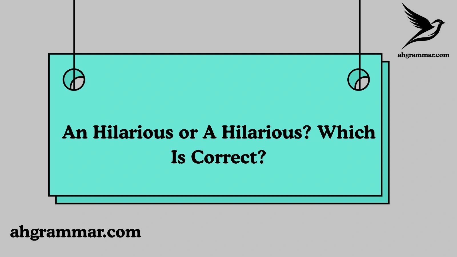 An Hilarious or A Hilarious