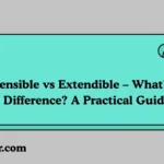 Extensible vs Extendible
