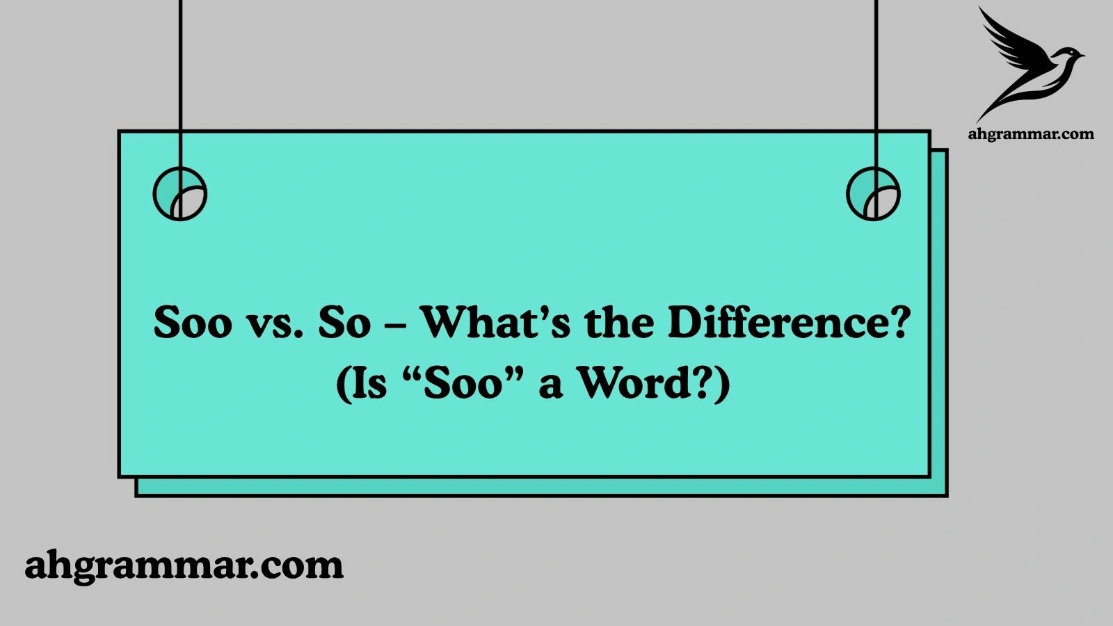 Soo vs. So