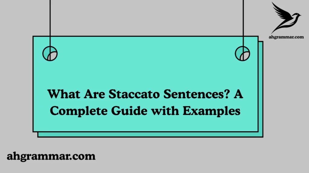 Staccato Sentences