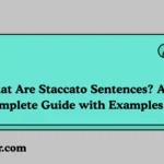 Staccato Sentences