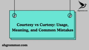 Courtesy vs Curtesy