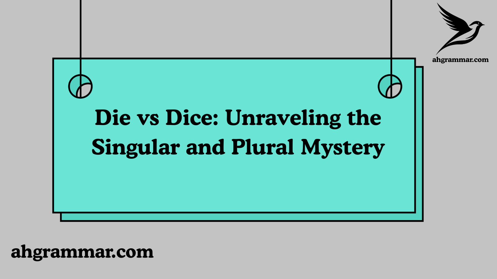 Die vs Dice: Unraveling the Singular and Plural Mystery