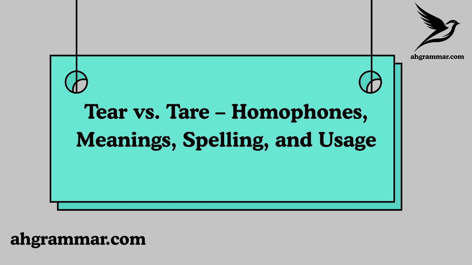 Tear vs. Tare – Homophones, Meanings, Spelling, and Usage