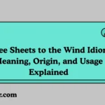 Three Sheets to the Wind Idiom