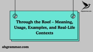 Through the Roof – Meaning, Usage, Examples, and Real-Life Contexts